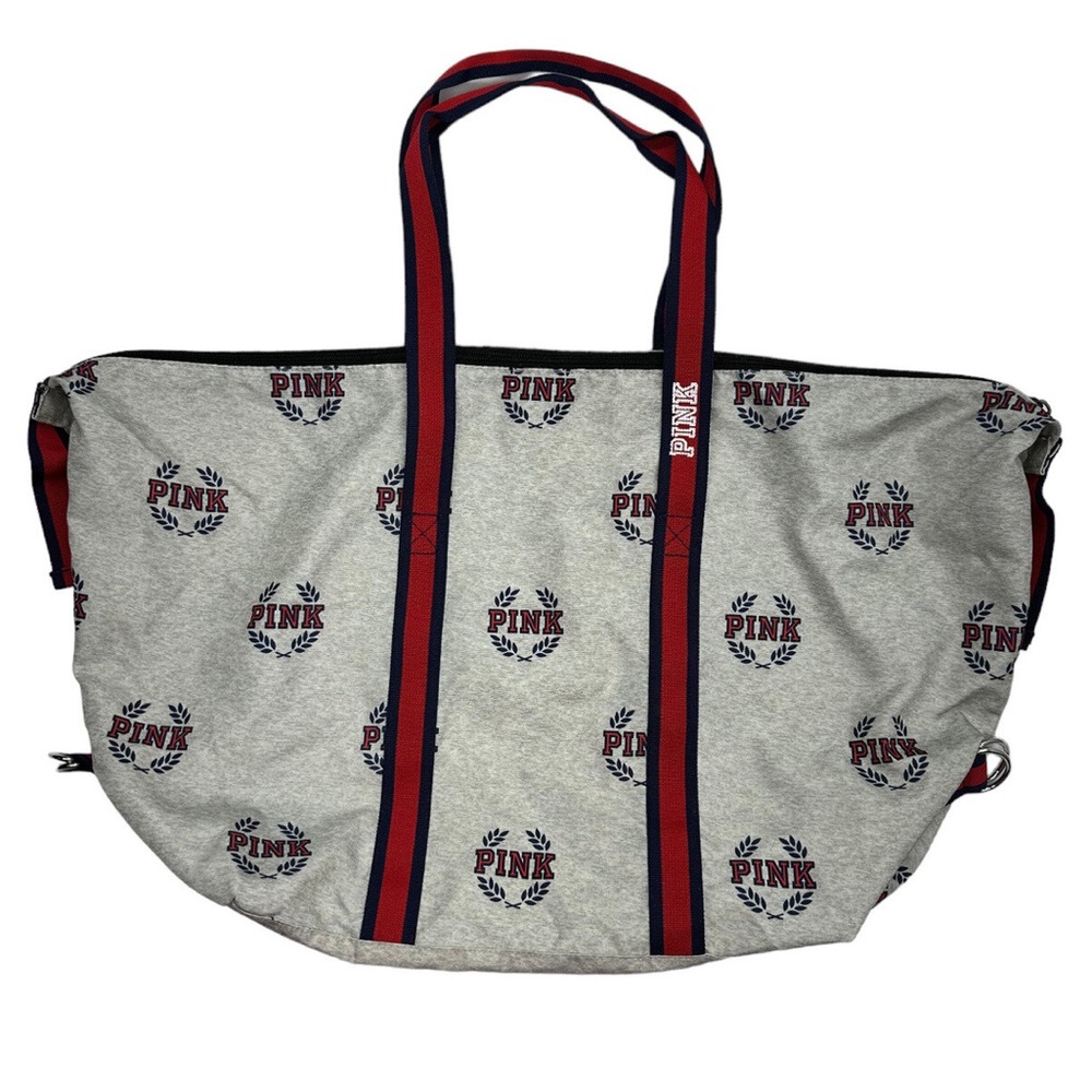 Pink logo campus gym bag